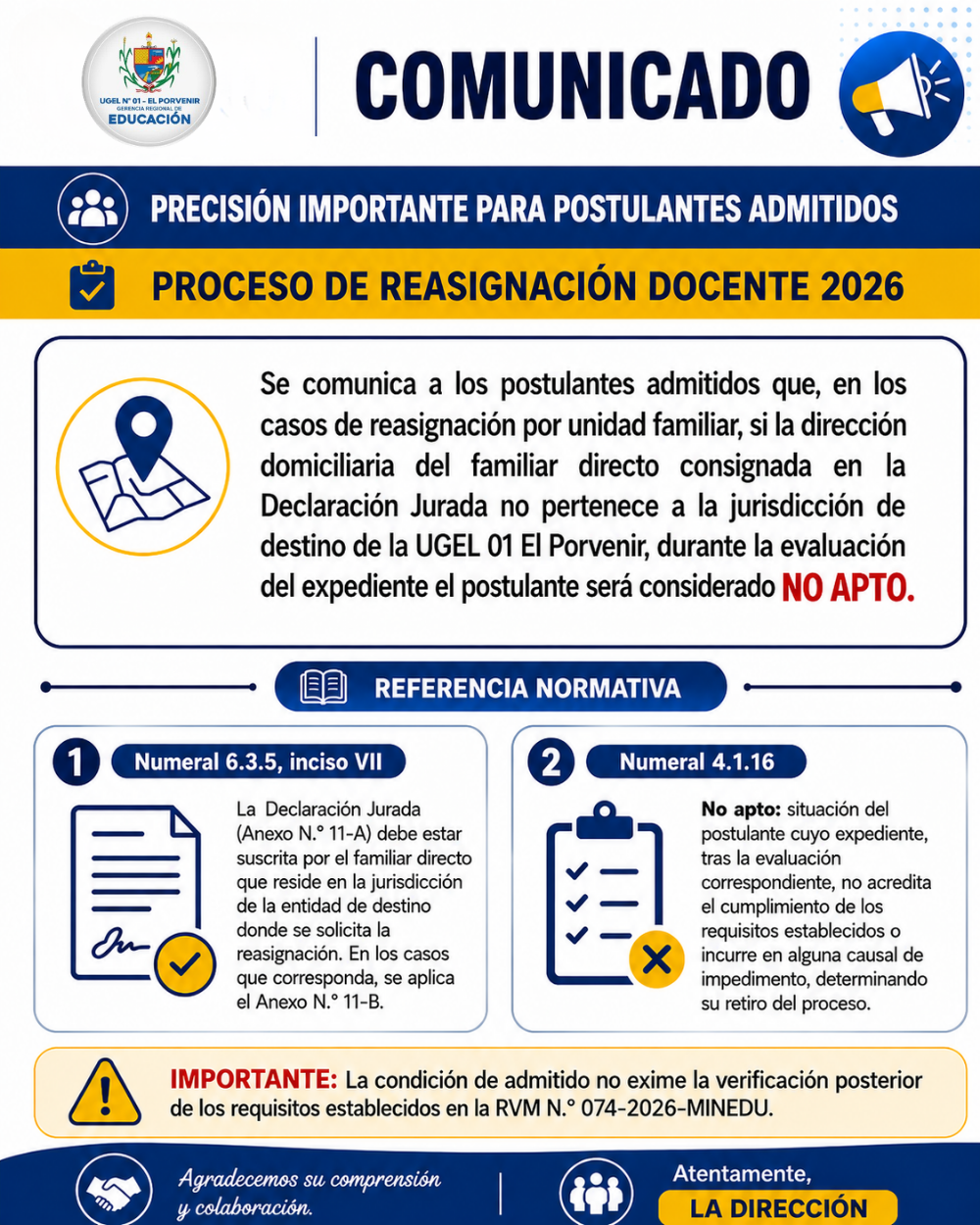 Comunicado Oficial