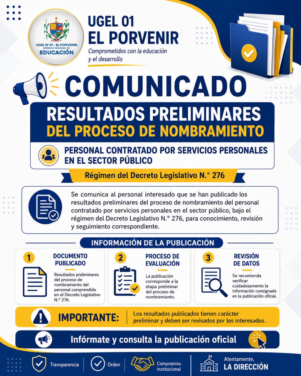Comunicado Oficial