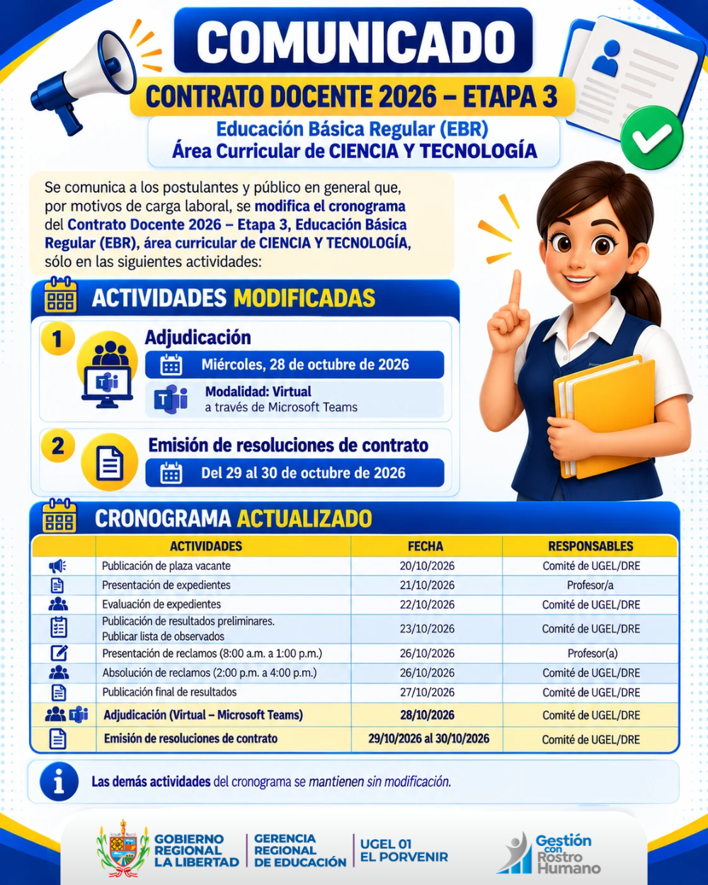 Comunicado Oficial