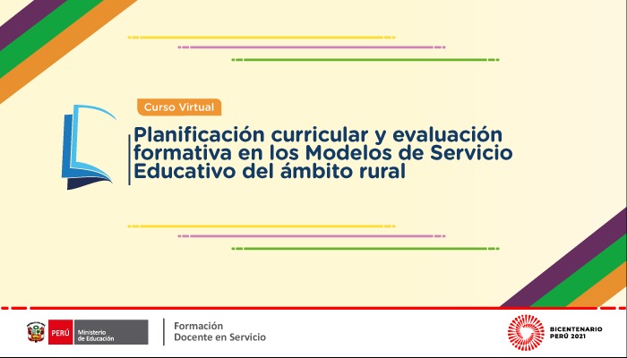 Inscribirse al curso: “Planificación curricular y evaluación formativa en los Modelos de Servicio Educativo del ámbito rural”